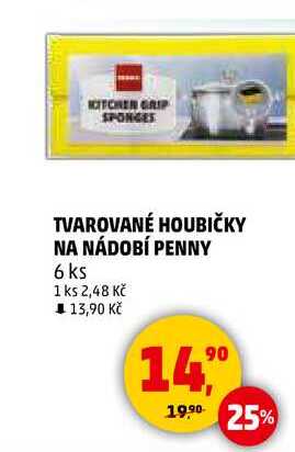 TVAROVANÉ HOUBIČKY NA NÁDOBÍ PENNY, 6 ks 