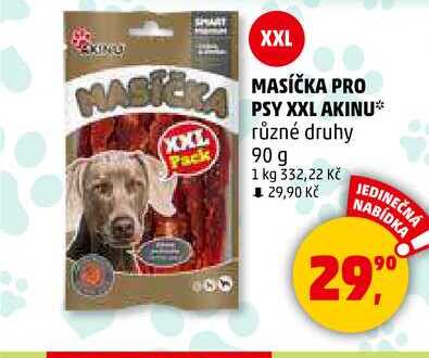 MASIČKA PRO PSY XXL AKINU různé druhy, 90 g  