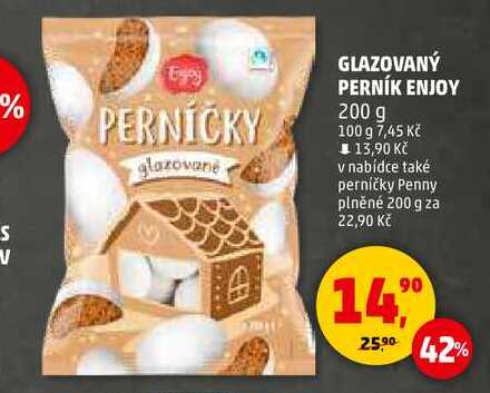 GLAZOVANÝ PERNÍK ENJOY, 200 g 