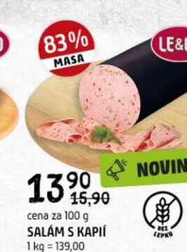 Salám s kapli 100g
