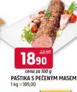 Paštika s pečeným masem 100g