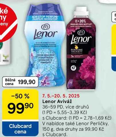 Lenor Aviváž, 36-59 PD, více druhů 
