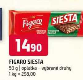 Figaro siesta 50 g oplatka vybrané druhy 