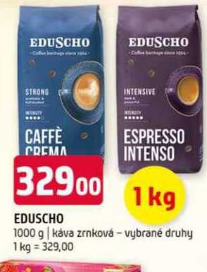 Eduscho 1 kg káva zrnková vybrané druhy