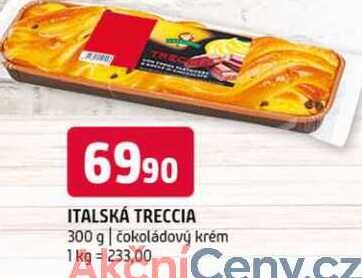 Italská treccia 300 g čokoládový krém 