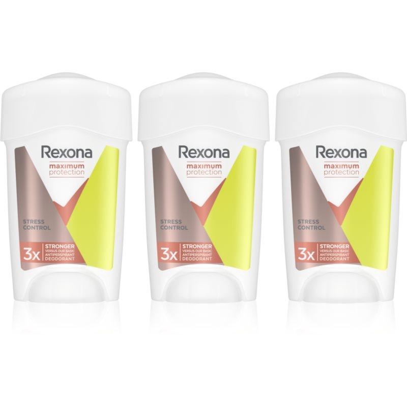 Rexona Maximum Protection Stress Control krémový antiperspirant pro redukci pocení výhodné balení