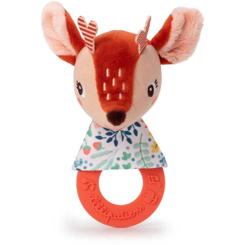 Lilliputiens Teething Rattle Stella kousátko 3 m+ 1 ks