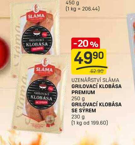 GRILOVACÍ KLOBÁSA SE SÝREM 230 g