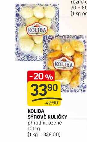SÝROVÉ KULIČKY přírodní, uzené 100 g