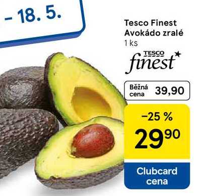 Tesco Finest Avokádo zralé, 1 ks  