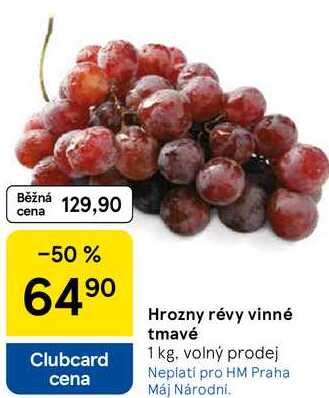 Hrozny révy vinné tmavé, 1 kg 
