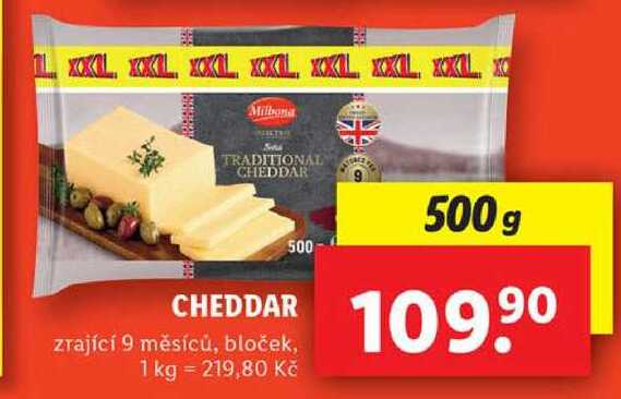 CHEDDAR, 500g 