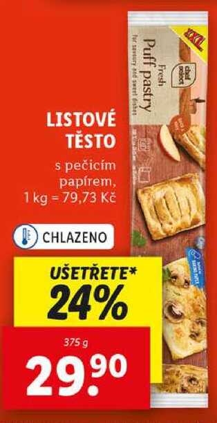 LISTOVÉ TĚSTO, 375 g