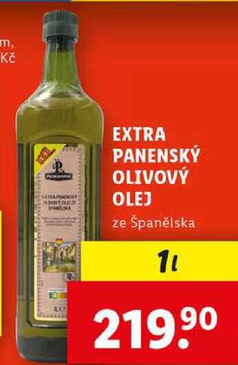 EXTRA PANENSKÝ OLIVOVÝ OLEJ, 1 l