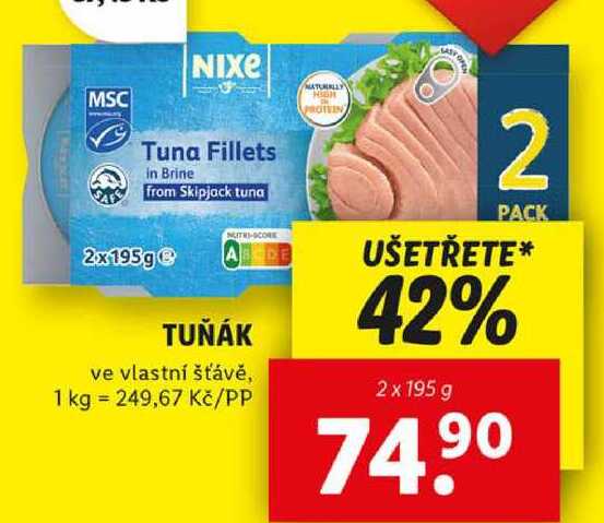 TUŇÁK, 2x 195 g 