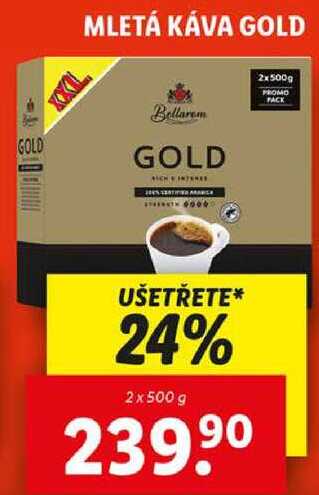 MLETÁ KÁVA GOLD, 2x 500 g 