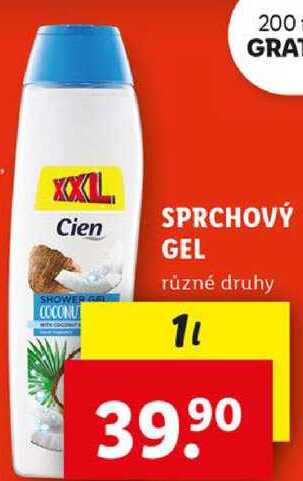 SPRCHOVÝ GEL, 1 l