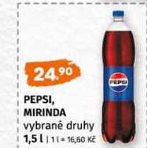 Pepsi Mirinda 1,5l, vybrané druhy 