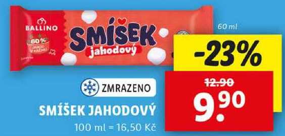 SMÍŠEK JAHODOVÝ, 60 ml