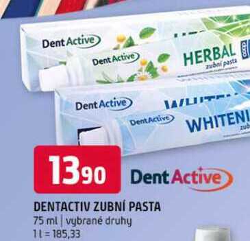 Dentactiv zubní pasta 75 ml vybrané druhy