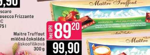 Maitre Truffout mléčná čokoláda liskooříšková 300 g