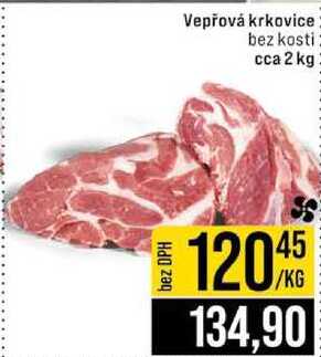 Vepřová krkovice bez kosti cca 2 kg