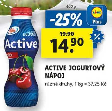 ACTIVE JOGURTOVÝ NÁPOJ, 400 g