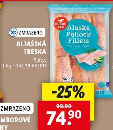 ALJAŠSKÁ TRESKA, 500 g