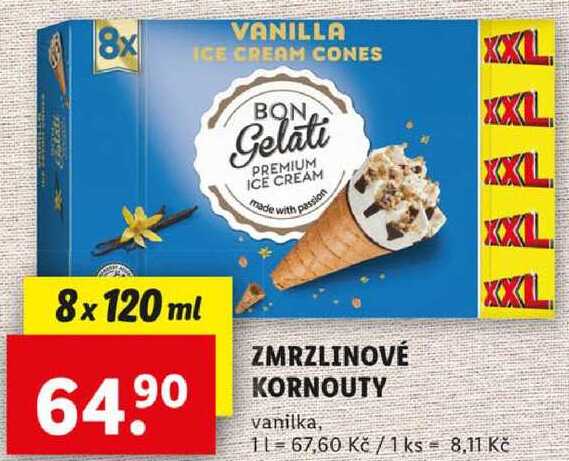 ZMRZLINOVÉ KORNOUTY, 8x 120 ml