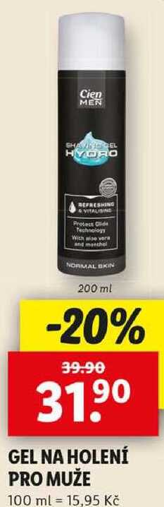 GEL NA HOLENÍ PRO MUŽE, 200 ml