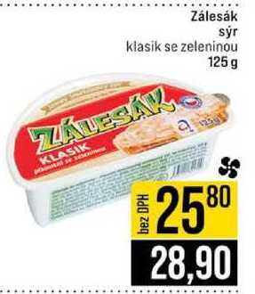 Zálesák sýr klasik se zeleninou 125 g 