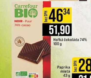 Hořká čokoláda 74% 100 g
