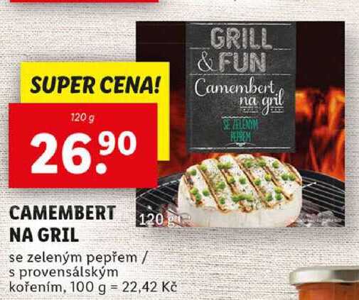 CAMEMBERT NA GRIL, 120 g