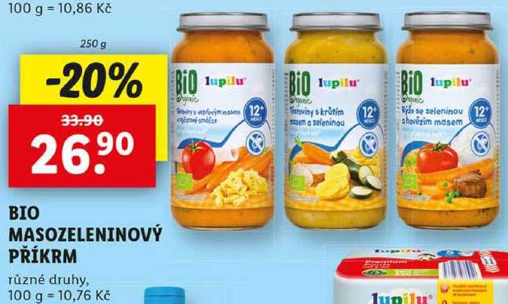 BIO MASOZELENINOVÝ PŘÍKRM, 250 g