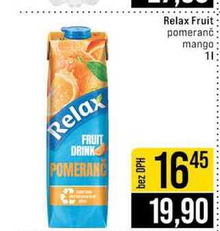 Relax Fruit pomeranč mango 1l