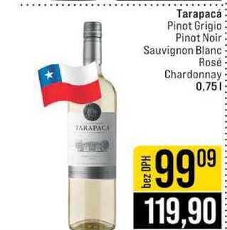 Tarapacá Pinot Grigio Pinot Noir Sauvignon Blanc Rosé Chardonnay 0,75l