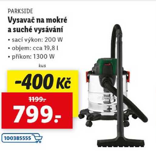 Vysavač na mokré a suché vysávání 