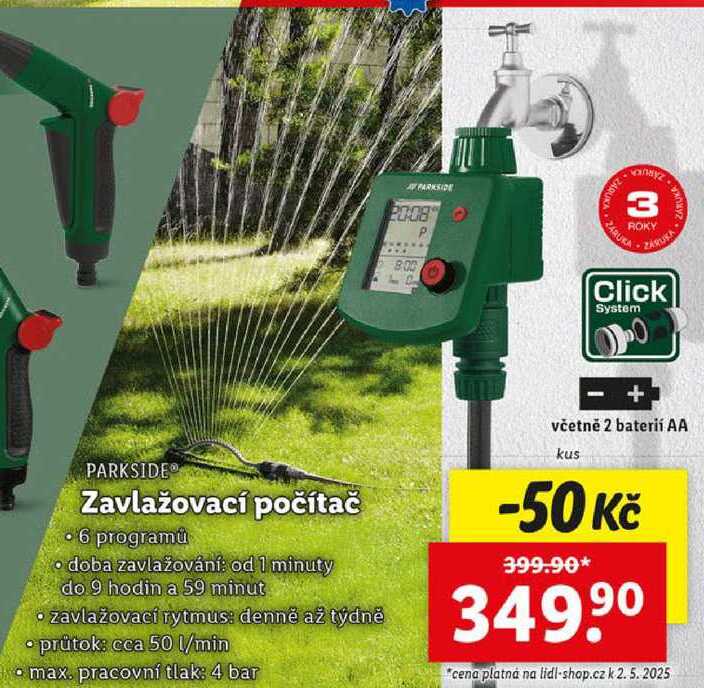 Zavlažovací počítač 