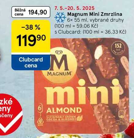 Magnum Mini Zmrzlina, 6x 55 ml