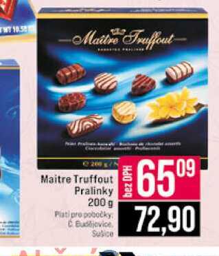 Maitre Truffout Pralinky 200 g 