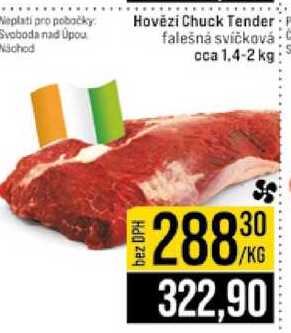 Hovězi Chuck Tender falešná svíčková cca 1.4-2 kg