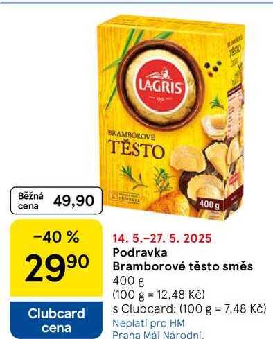 Podravka Bramborové těsto směs, 400 g  
