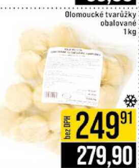 Olomoucké tvarůžky obalované 1kg