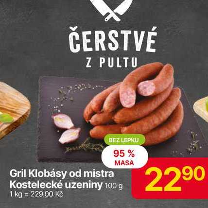 Gril Klobásy od mistra Kostelecké uzeniny 100 g
