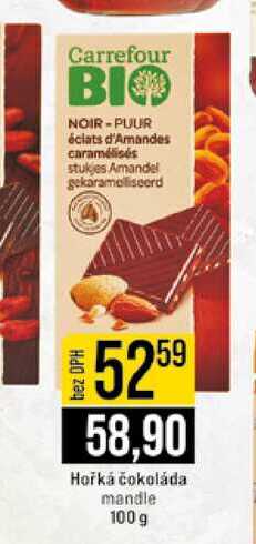 Hořká čokoláda mandle 100 g 