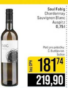 Soul Fabig Chardonnay Sauvignon Blanc Auspitz 0,75l