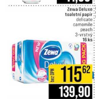 Zewa Deluxe toaletní papír delicate camomile peach 3-vrstvý 16 ks 
