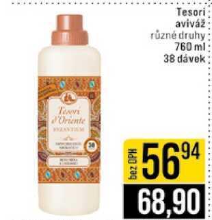 Tesori aviváž různé druhy 760 ml 38 dávek