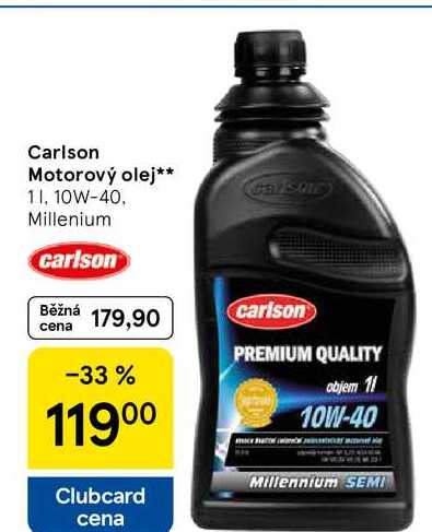 Carlson Motorový olej, 1 l, 10W-40, Millenium carlson  