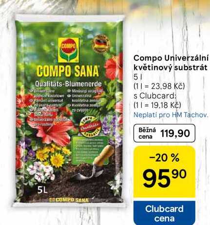 Compo Univerzální květinový substrát, 5 l